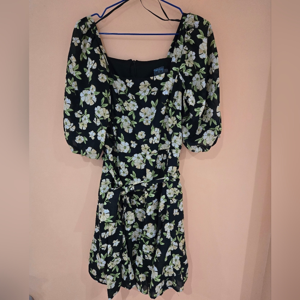 Puff sleeved dress
